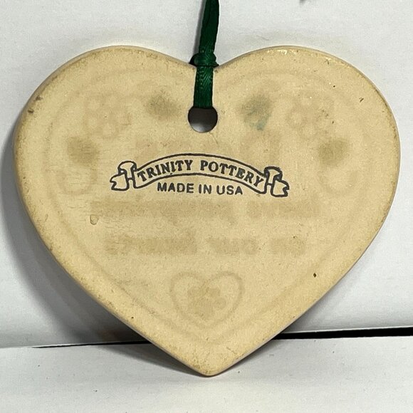 Dogs Leave Pawprints On Our Hearts Ceramic Heart Ornament By Trinity Pottery - Picture 3 of 4